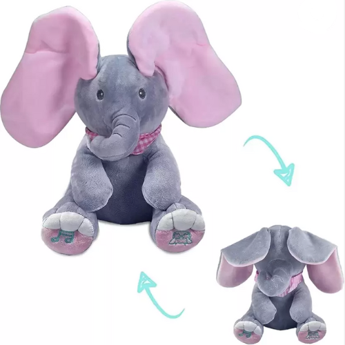 FlexiCart™️ Peek a Boo Elephant Plush toy with Music