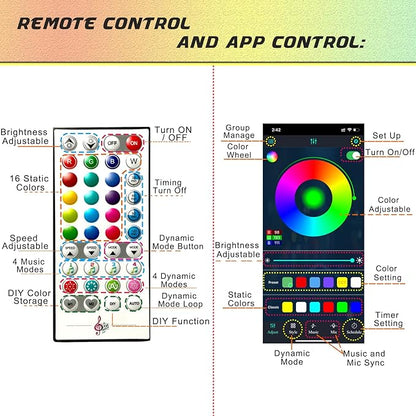 FlexiCart™️ WiFi Bluetooth Smart Fireworks Led Light