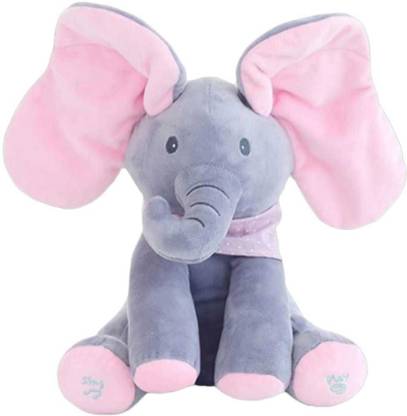 FlexiCart™️ Peek a Boo Elephant Plush toy with Music