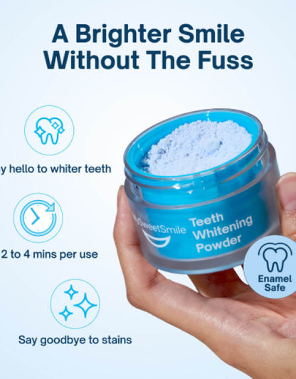 Teeth Whitening Powder - Dentist-Approved & Enamel-Safe