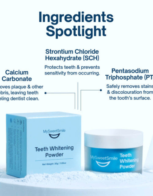 Teeth Whitening Powder - Dentist-Approved & Enamel-Safe